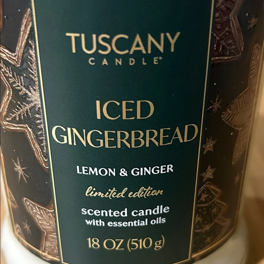 Tuscany Candle Iced Gingerbread Scented Candle Limited Edition - Picture 14 of 16
